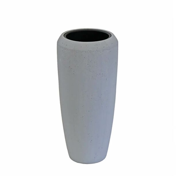 Garten Vase aus Polystone in moderner Zement Optik - Asolo