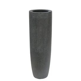 XXL Outdoor Pflanzvase aus Polystone - grau - Mezzano