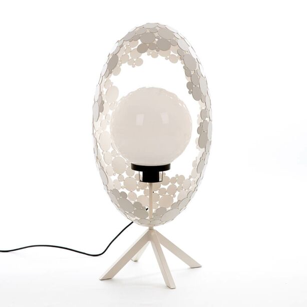 Ovale Lampe aus Metall gefertigt von Knstlerhand - Alvaro