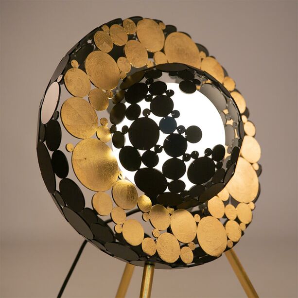 Individuell vom Knstler gefertigte Lampe mit Goldeffekt - Celia