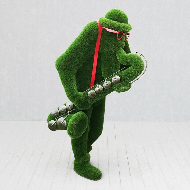 Groe Musiker Gartenfigur mit Saxophon - Skulptur - Jack