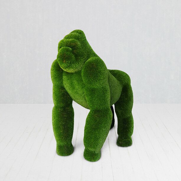 Stattlicher Topiary Gorilla - lebesgroe Gartenplastik - Premo