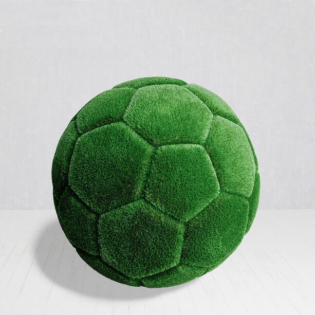 Wetterfester Fuball - XXL Gartendeko aus GFK & Kunstrasen - Calcio