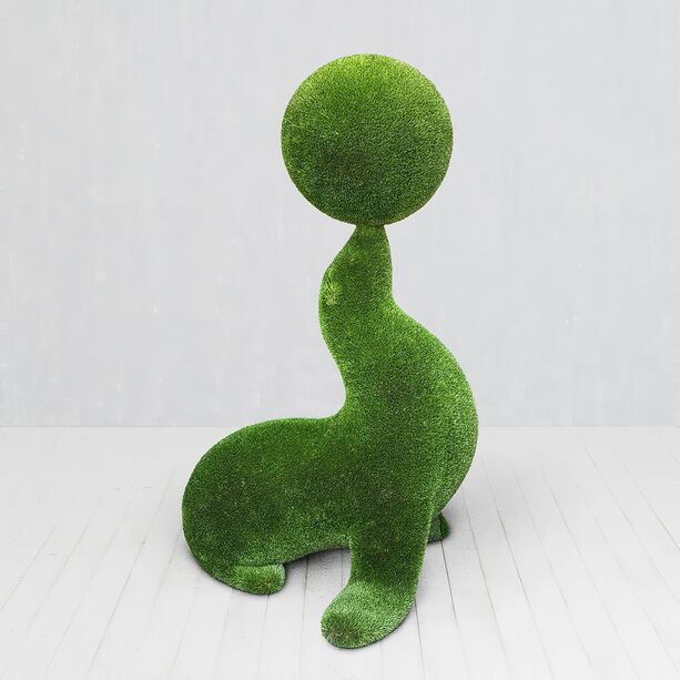 Groer Seelwe mit Ball - Topiary Seehund Gartendeko - Charlie