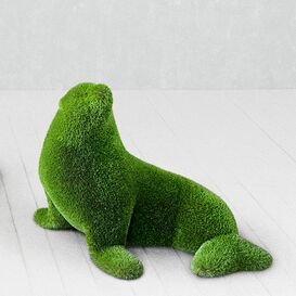 Frhlicher Seelwe - Seehund als Topiary Gartendeko - Maggie