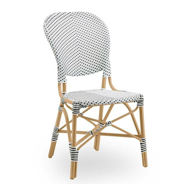 Ausgefallener Stuhl fr den Garten mit Punkte Muster - Gartenstuhl Karina