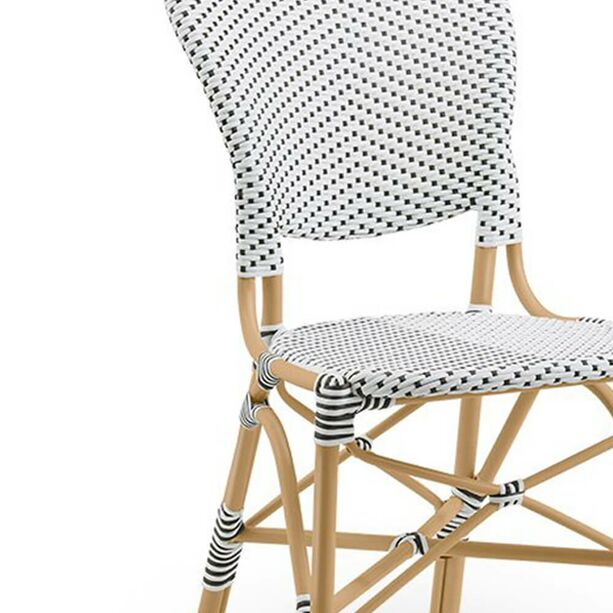 Ausgefallener Stuhl fr den Garten mit Punkte Muster - Gartenstuhl Karina