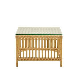 Outdoor-Beistelltisch aus Aluminium und Polyrattan -...