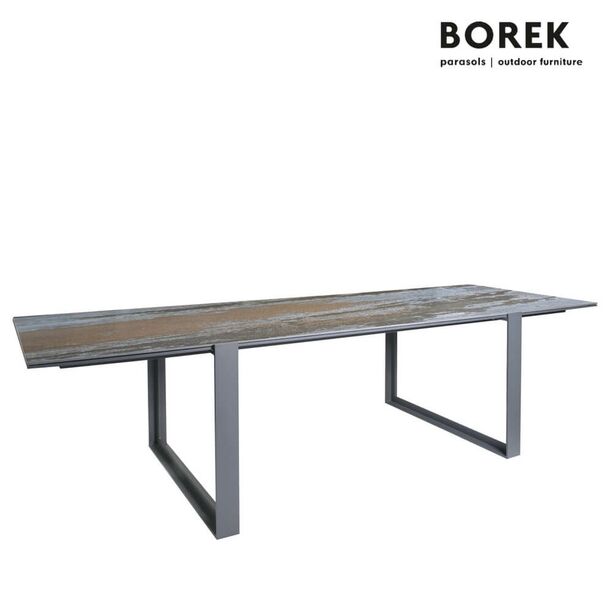 Groer Esstisch fr den Garten aus Aluminium und Dekton von Borek - Faro Esstisch