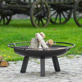 Moderner Gartengrill - Feuerschale mit Ring als...