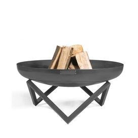 Moderner Gartengrill - Stahl - Feuerschale auf...