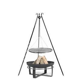 Grill-Set - Feuerschale aus Stahl und Dreibein Grill mit...
