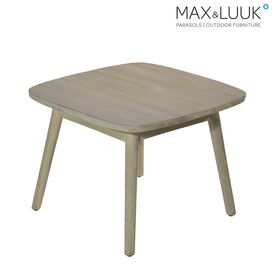 Quadratischer Beistelltisch aus Teakholz von Max & Luuk -...