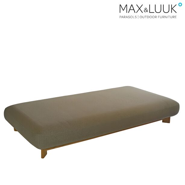 Max & Luuk 3-Sitzer Loungebank aus Teak fr die Sitzecke im Garten - Liam Loungebank