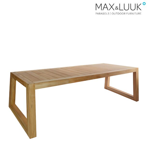 Holztisch aus Teak fr den Essbereich im Garten von Max & Luuk - Alec Tisch