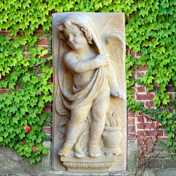 Garten Stein Relief mit Engel - LInverno