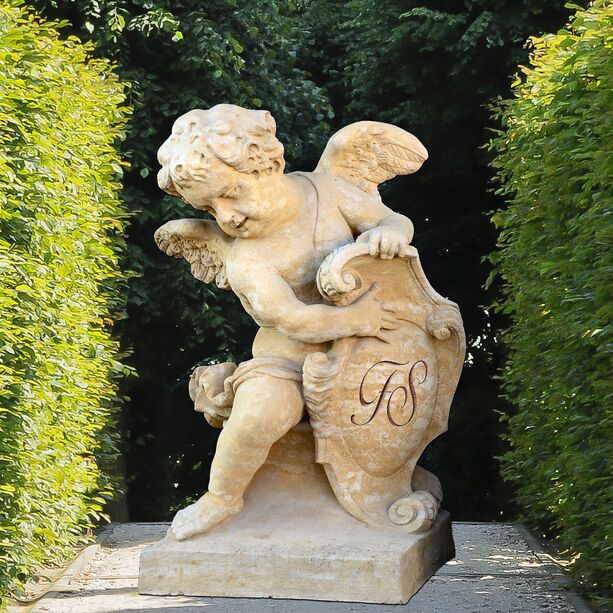 Groe Barock Engel Skulptur - Uriel