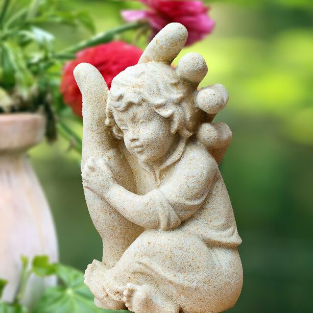 Schtzende Hand Figur mit Mdchen - Samy