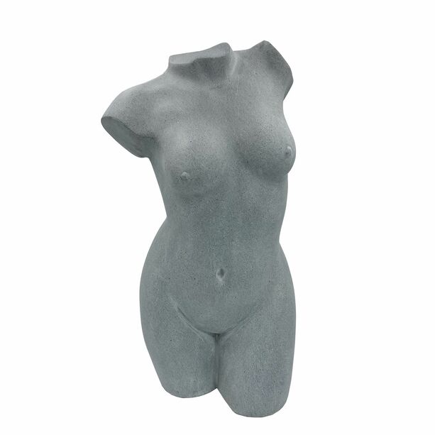 Torso Frau in Zement-Optik aus Polystone - Donna