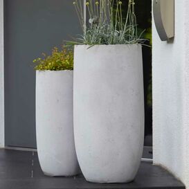 2er Set XXL Vasen aus modernem Glasfaser-Beton  - Libby