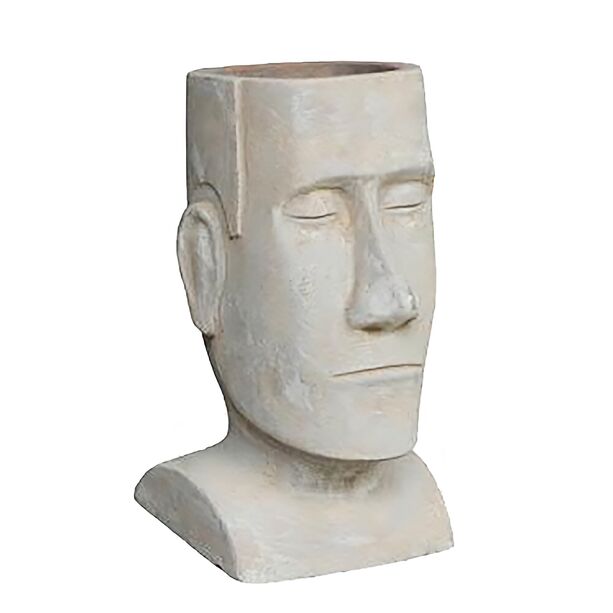 Pflanztopf Moai-Kopf - Terrakotta - Antik-Optik - Outdoor - Jala