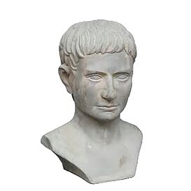 Edle Büste Mann aus Terrakotta - Antik-Optik - Titus