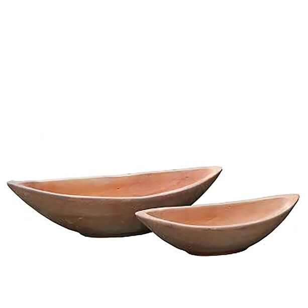 2er Set Terrakotta Schalen - Oval - Aluna