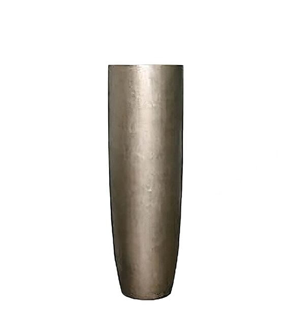 Indoor Pflanzvase aus Polystone - Bronze - Mit Einsatz - Rund - Teodros