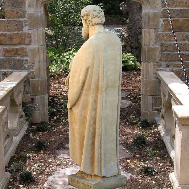 Edle Stein Skulptur Heiliger Petrus