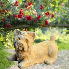 Terrier Hundefigur Stein - Lucie