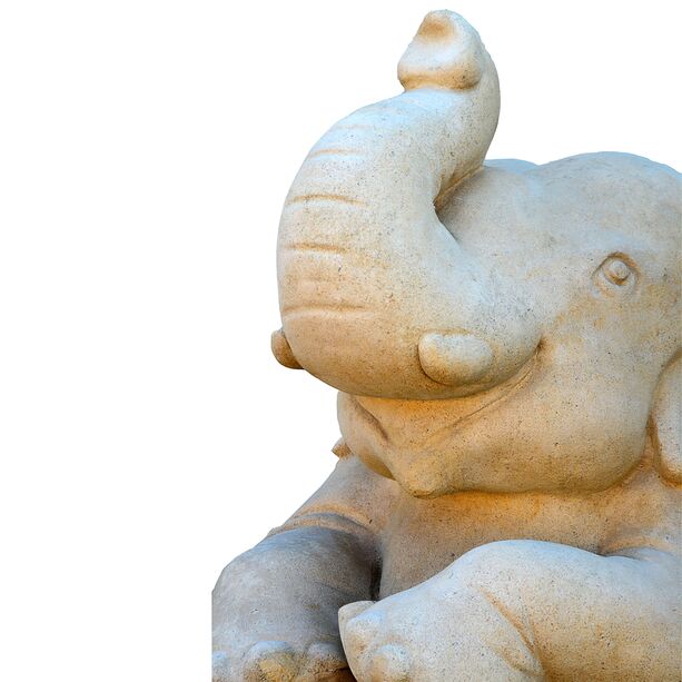 Lustige Elefant Steinfigur - Milo