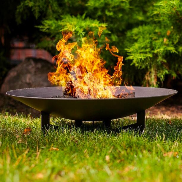 Runde Feuerstelle fr den Garten aus Stahl - Dukla Feuerschale