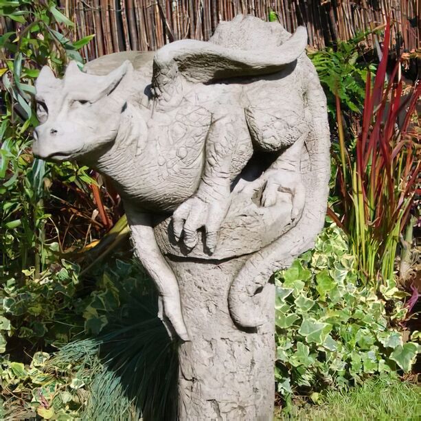 Garten Drachen Skulptur Theron aus Steinguss