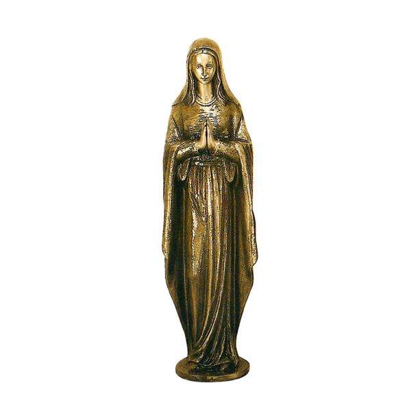 Betende Maria als groe Bronze Standfigur fr den Garten - Maria Tamra