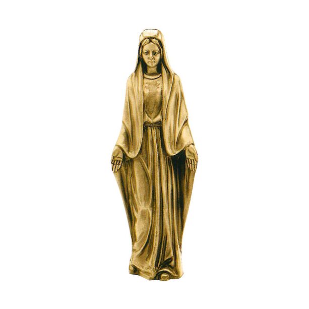 Stilvolle Maria Bronzeskulptur fr den Garten - stehend - Madonna Impana