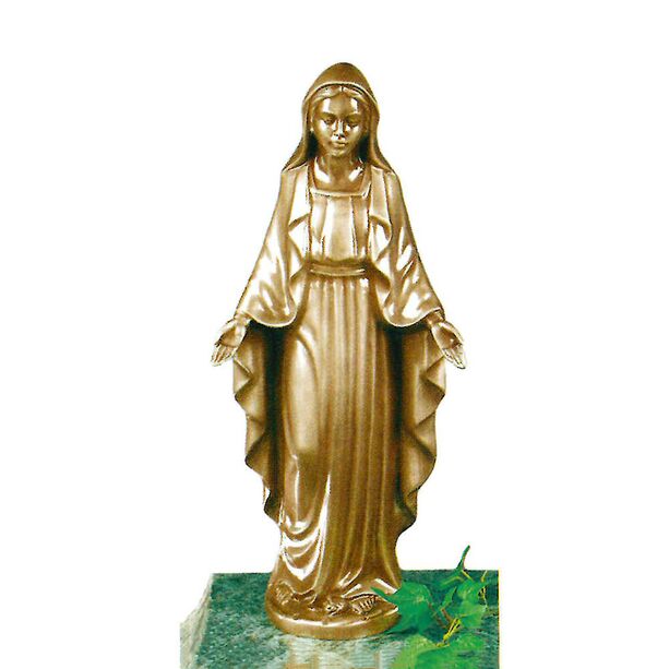 Schne Maria Gartenfigur aus wetterfester Bronze - Maria Kiena