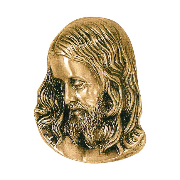 Herabschauender Jesus als Bronze Wandrelief - Jesus Phino