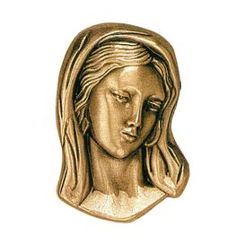 Stilvolles Bronze Garten Wandrelief einer Madonna -...