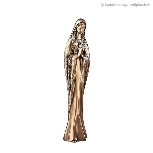 Betende Madonna Gartenskulptur aus Messing - Madonna Precari