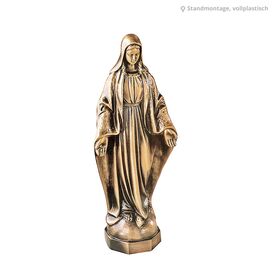 Kleine Madonnenstatue aus Messing fr den Garten - Maria...