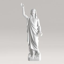 Klassische Gartenfigur Jesus aus Marmorguss - Jesus Spiritus