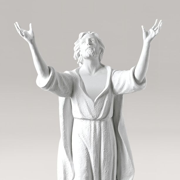 Lebensgroe Jesu Christi Skulptur aus Marmorguss - Christus Piro