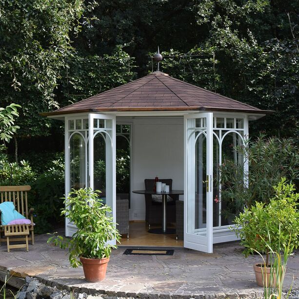 Romantischer Holz Pavillon fr den Garten - individuell gestaltbar - Romantic