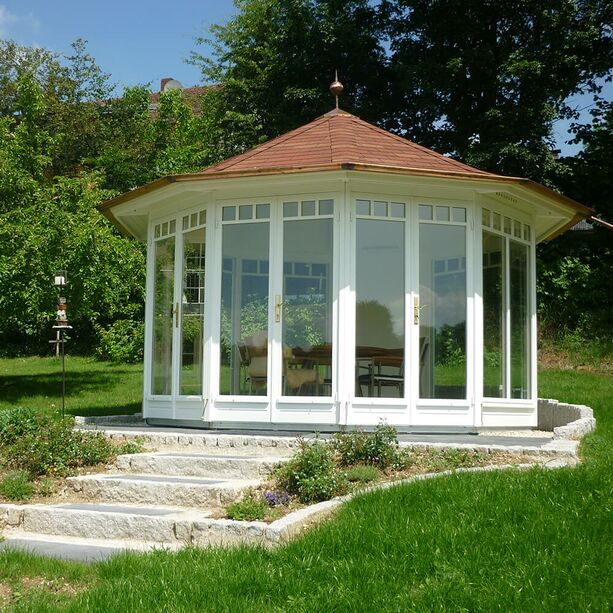 Romantischer Holz Pavillon fr den Garten - individuell gestaltbar - Romantic