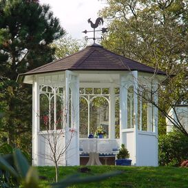 Romantischer Holz Pavillon fr den Garten - individuell...