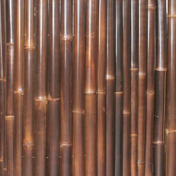 Flexibler Bambus Sichtschutz Zaun fr den Garten in dunkelbraun - Daya