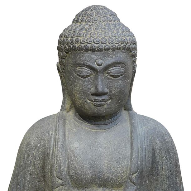 Meditierender Buddha aus Steinguss fr den Garten - japanisch - Iskandar