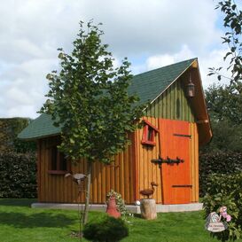 Massives Holzhaus fr den Garten aus Eiche -...
