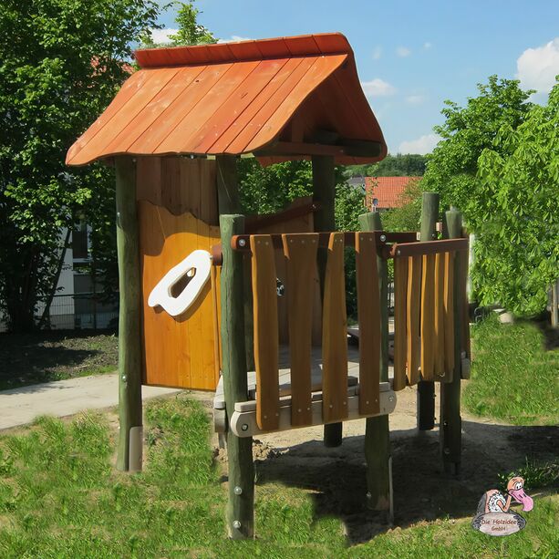 Stelzenhaus aus Eiche und Robinie zum Spielen fr Kinder - Stelzenhaus Lea