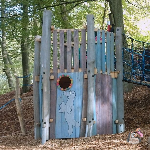 Sechseckiger Holzturm für den Kinderspielplatz oder Garten  - Spielturm Max